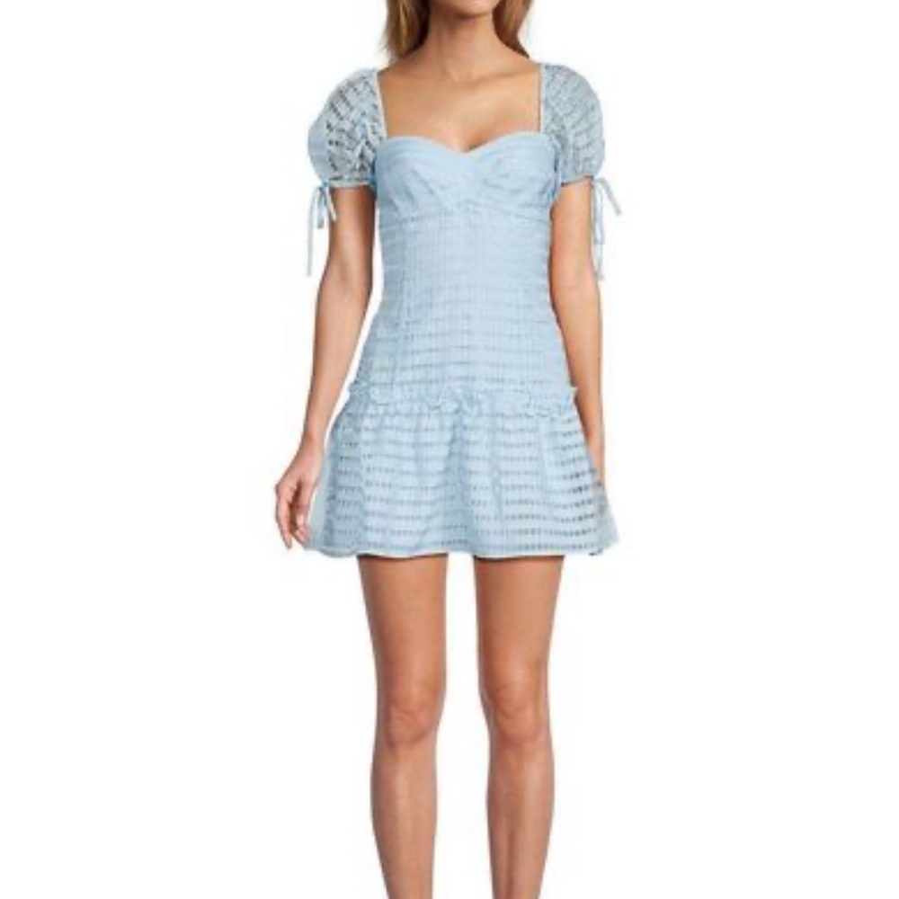 Amanda Uprichard Bryla Dress Light Blue